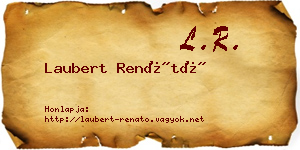 Laubert Renátó névjegykártya