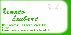 renato laubert business card